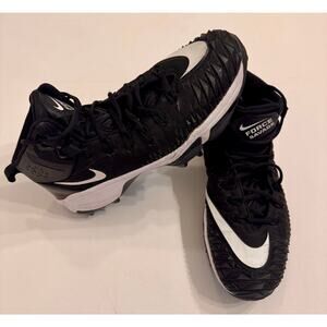 Nike Force Savage Pro Shark Rubber Cleats Black/White 923306-010 Size 14 Men's